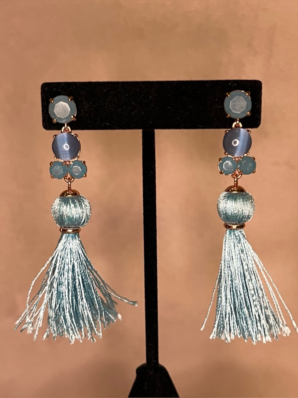 Kate Spade Blue Tassel Earrings
